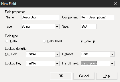 Settings to add Description field